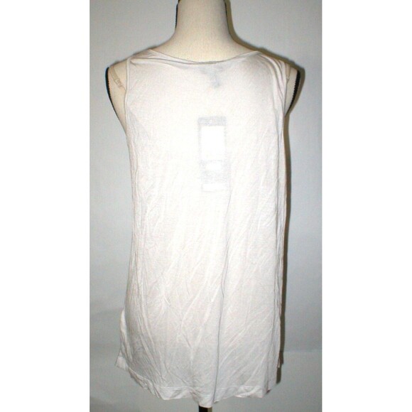 Womens New Designer Escada Sport Top Tank Sleeveless Light Gray L Modal Soft NWT - Picture 2 of 9